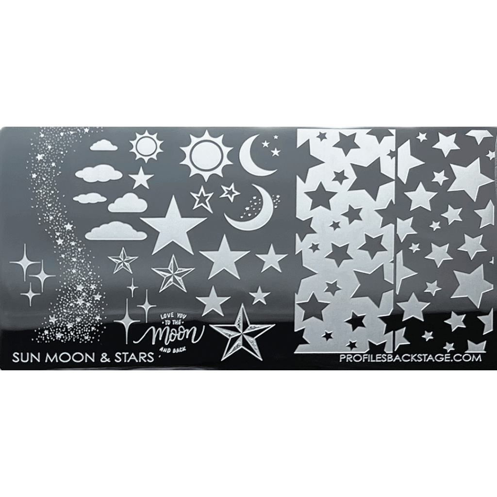 SUN MOON & STARS PF STAMPING PLATE 029 - Gel Essentialz