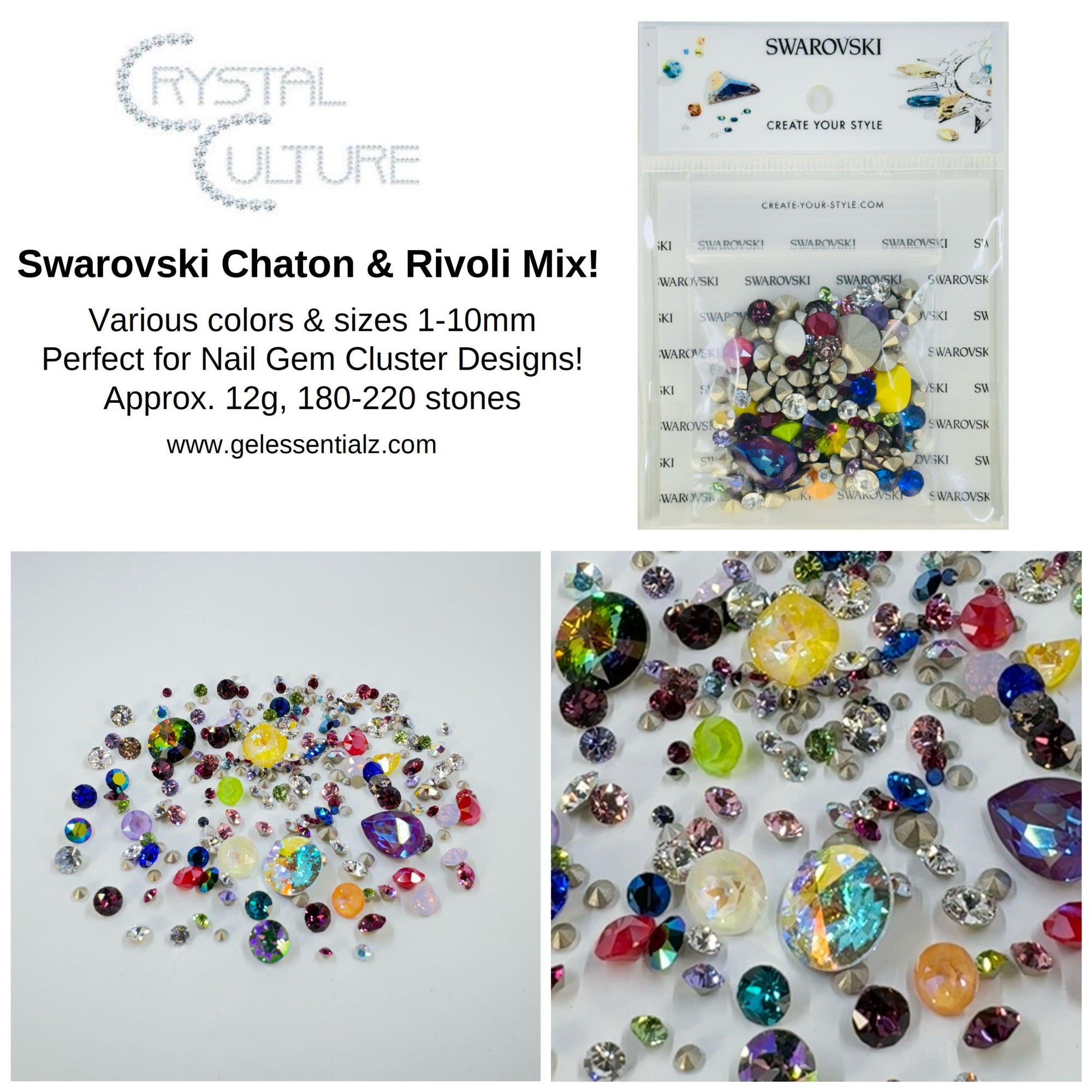 Swarovski Assorted Chaton & Rivoli Mix 2