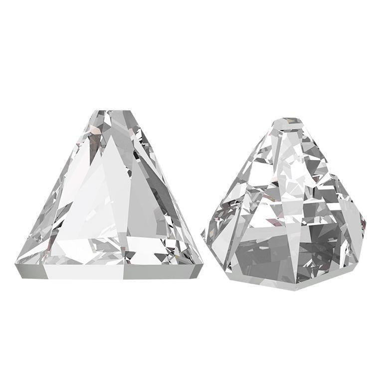 Swarovski Round Spike Flat Back - Crystal