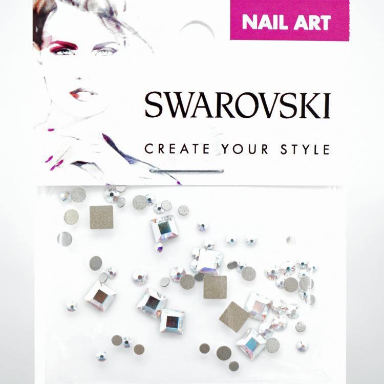 Swarovski Square Mix Pack - Crystal AB - Gel Essentialz