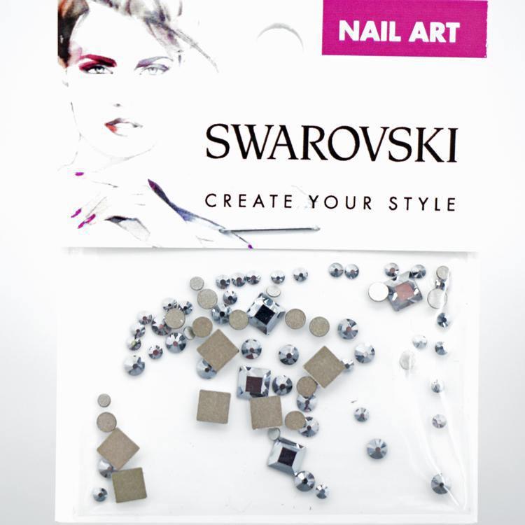 Swarovski Square Mix Pack - Light Chrome - Gel Essentialz