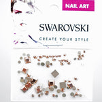 Swarovski Square Mix Pack - Rose Gold - Gel Essentialz