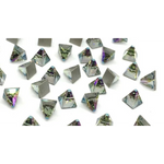 Swarovski Square Spike FlatBack - Black Diamond Shimmer