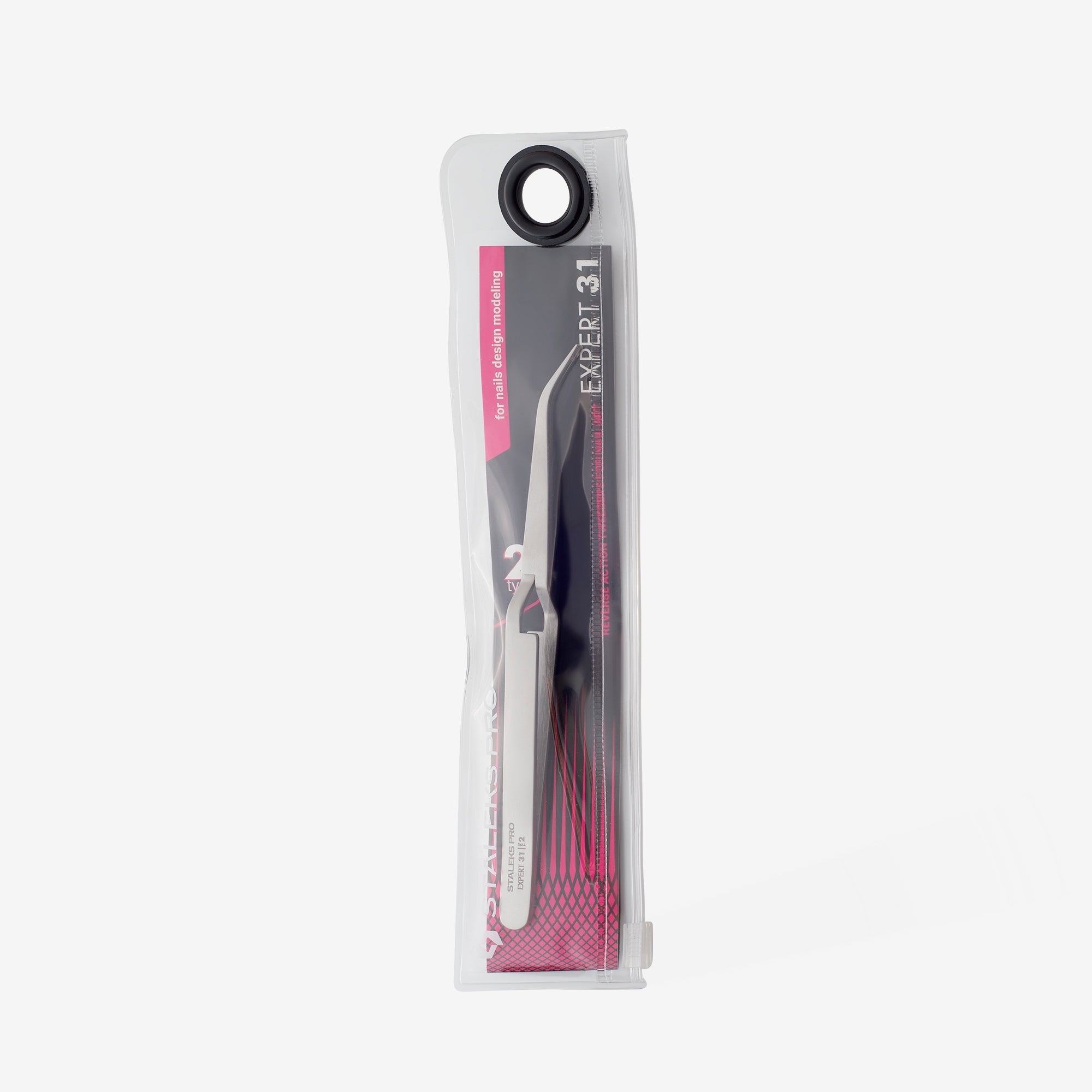 Staleks tweezers - EXPERT 31 TYPE 2 (reverse action for nail art)