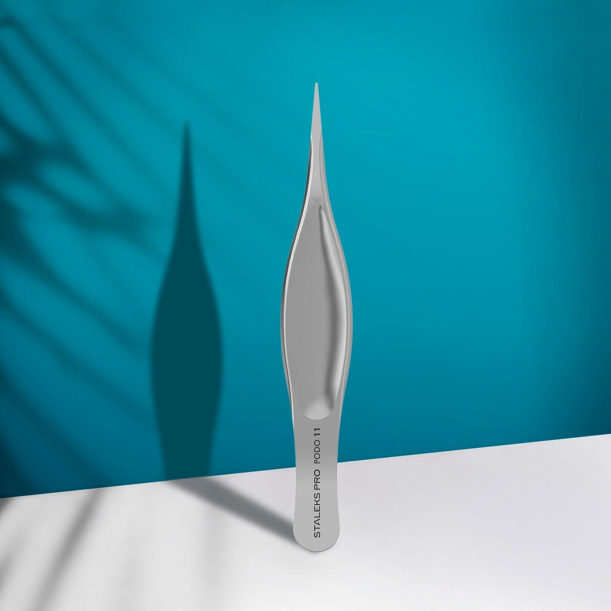 Podology splinter tweezers small PODO 11-Tweezers-STALEKS PRO-Gel Essentialz