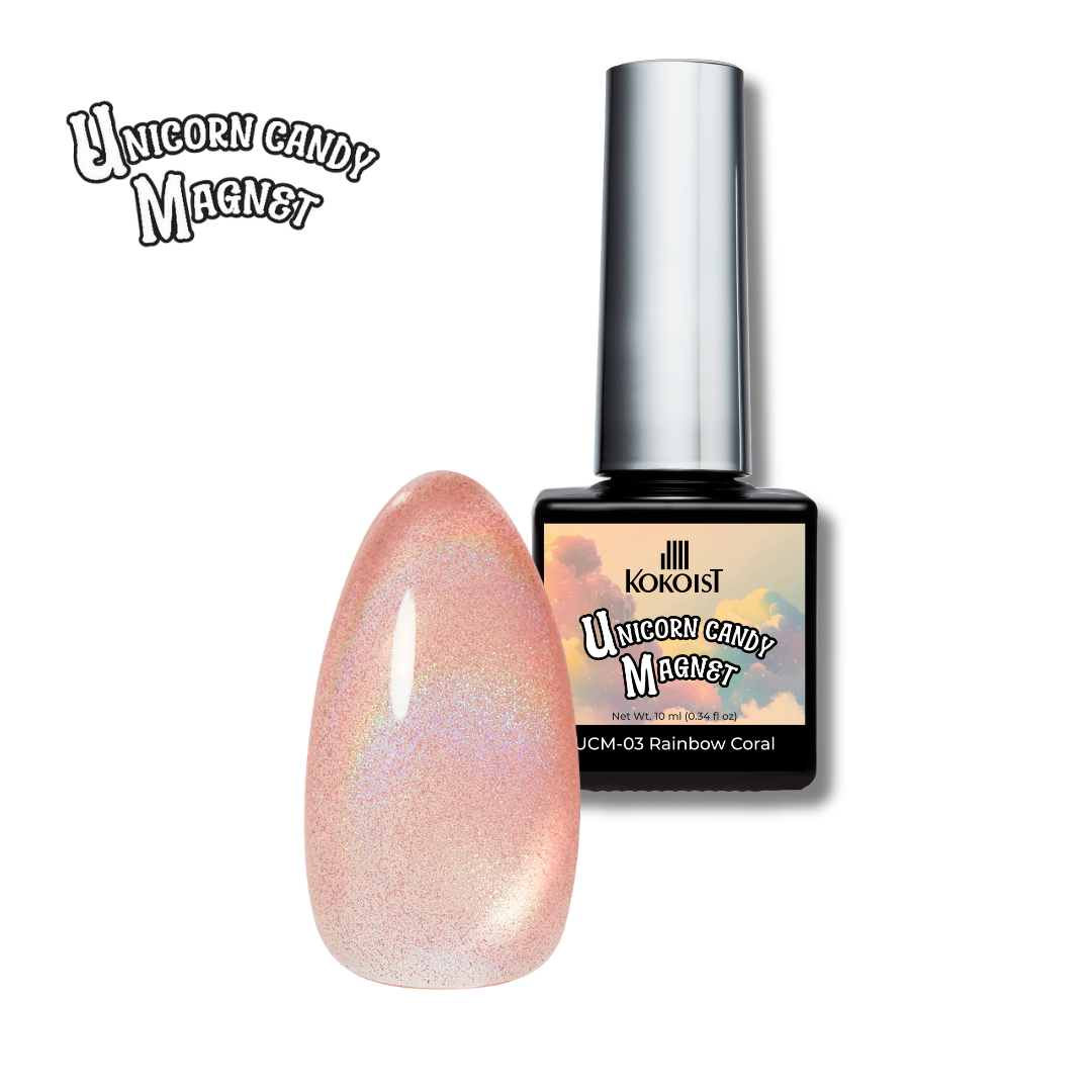 K- Unicorn Candy Magnet UCM-03 Rainbow Coral