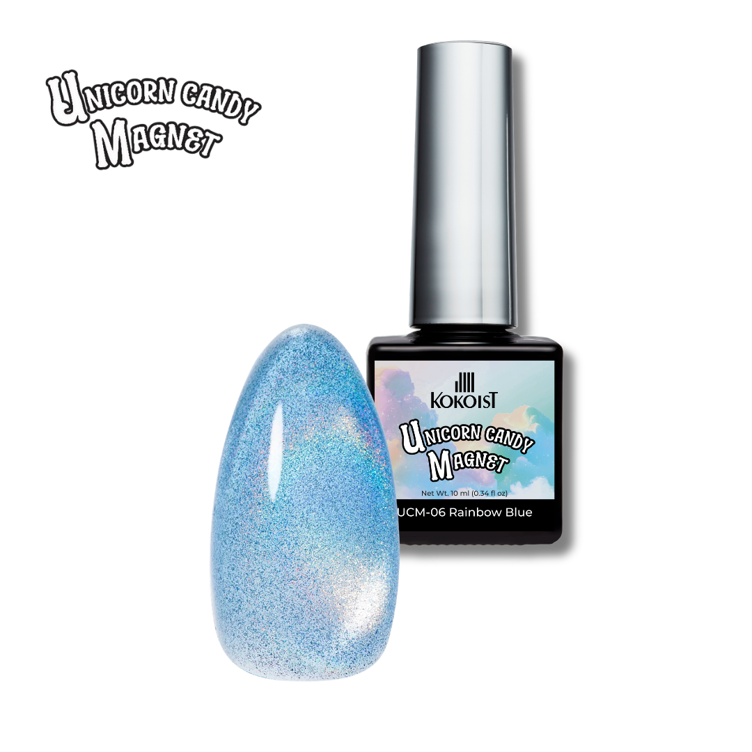 K- Unicorn Candy Magnet UCM-06 Rainbow Blue
