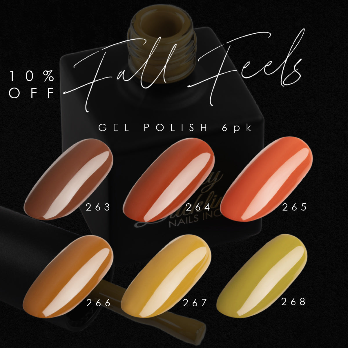 UD Gel Polish - Fall Feels 6pc Collection 263-268