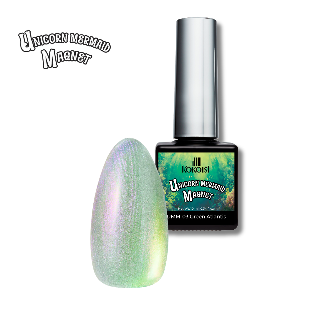 K- Unicorn Mermaid Magnet UMM-03 Green Atlantis