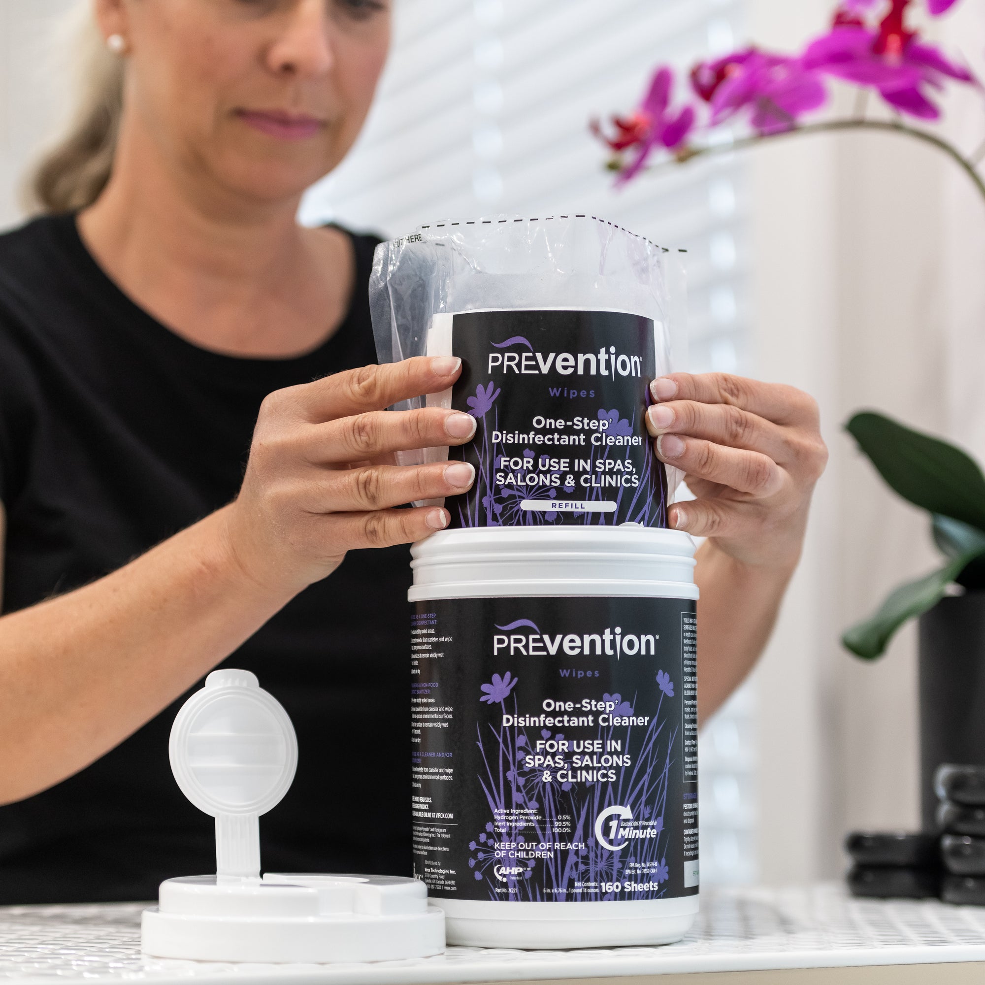 PREvention One-Step Disinfectant Refill Wipes-BASICS, Prep Products-Gel Essentialz-Gel Essentialz