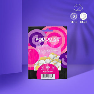 PODODISC disposable file pads - SMALL, Soft Foam (50pc)-Abrasives-STALEKS PRO-80 grit-Gel Essentialz