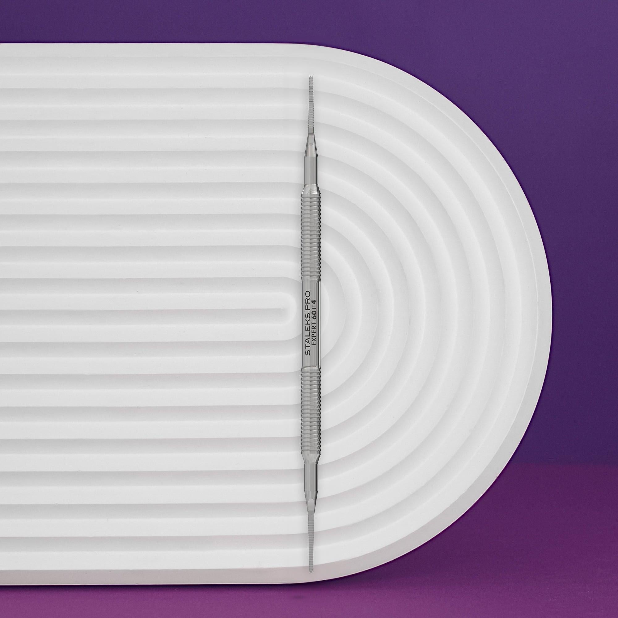 Pedicure toenail file - EXPERT 60 TYPE 4 (straight narrow file and bent end narrow file)