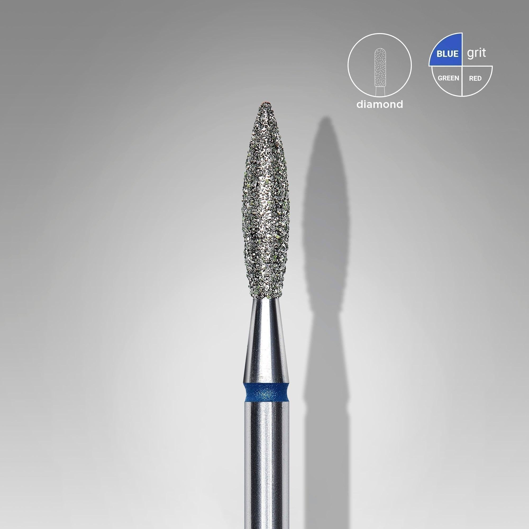 Staleks Diamond Bit - Flame Blue (M) 2.3 / 10mm (347)-Drill bit-STALEKS PRO-Gel Essentialz