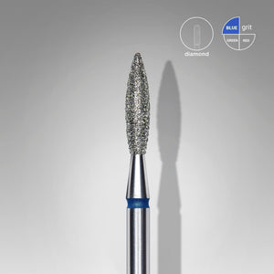 Staleks Diamond Bit - Flame Blue (M) 2.3 / 10mm (347)-Drill bit-STALEKS PRO-Gel Essentialz