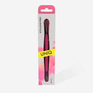Staleks cuticle pusher, Gummy - UNIQ 11 TYPE 2 (beveled and loop pusher)-Cuticle Pushers-STALEKS PRO-Gel Essentialz