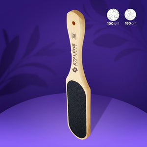 Wooden foot file - BEAUTY & CARE 10 TYPE 1 - 100/180 grit-Abrasives-STALEKS PRO-Gel Essentialz