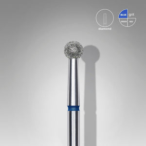 Staleks Diamond Bit - Ball Blue (M) 3.5mm (340)-Drill bit-STALEKS PRO-Gel Essentialz