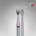 Staleks Diamond Bit - Olive Red (F) 2.5 / 5mm (434)-Drill bit-STALEKS PRO-Gel Essentialz