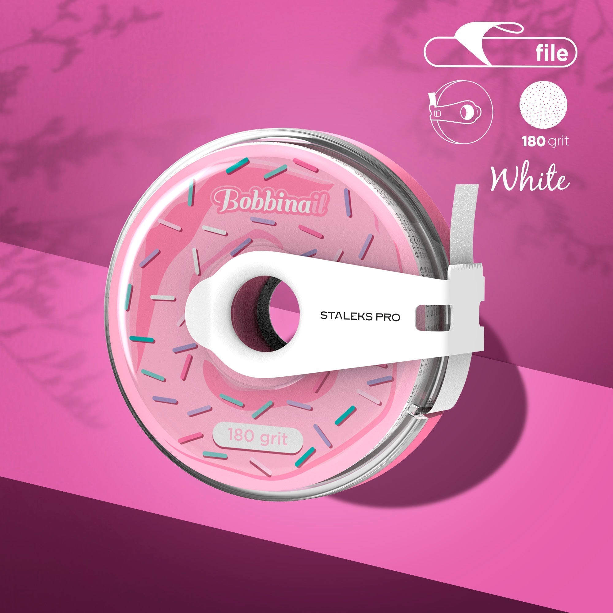 Disposable Bobbinail Adhesive File Tape EXPERT in a plastic case