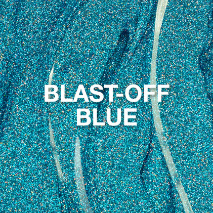 P+ Blast Off Blue Glitter Gel Polish, 10mL