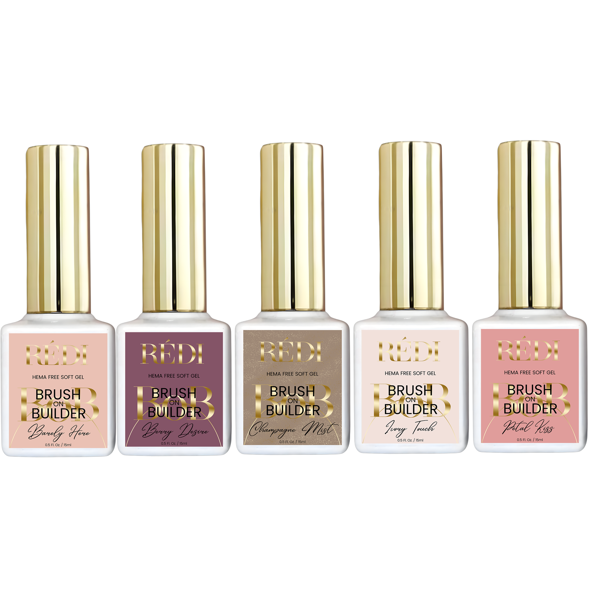 RI-  5 colors BoB Gel set