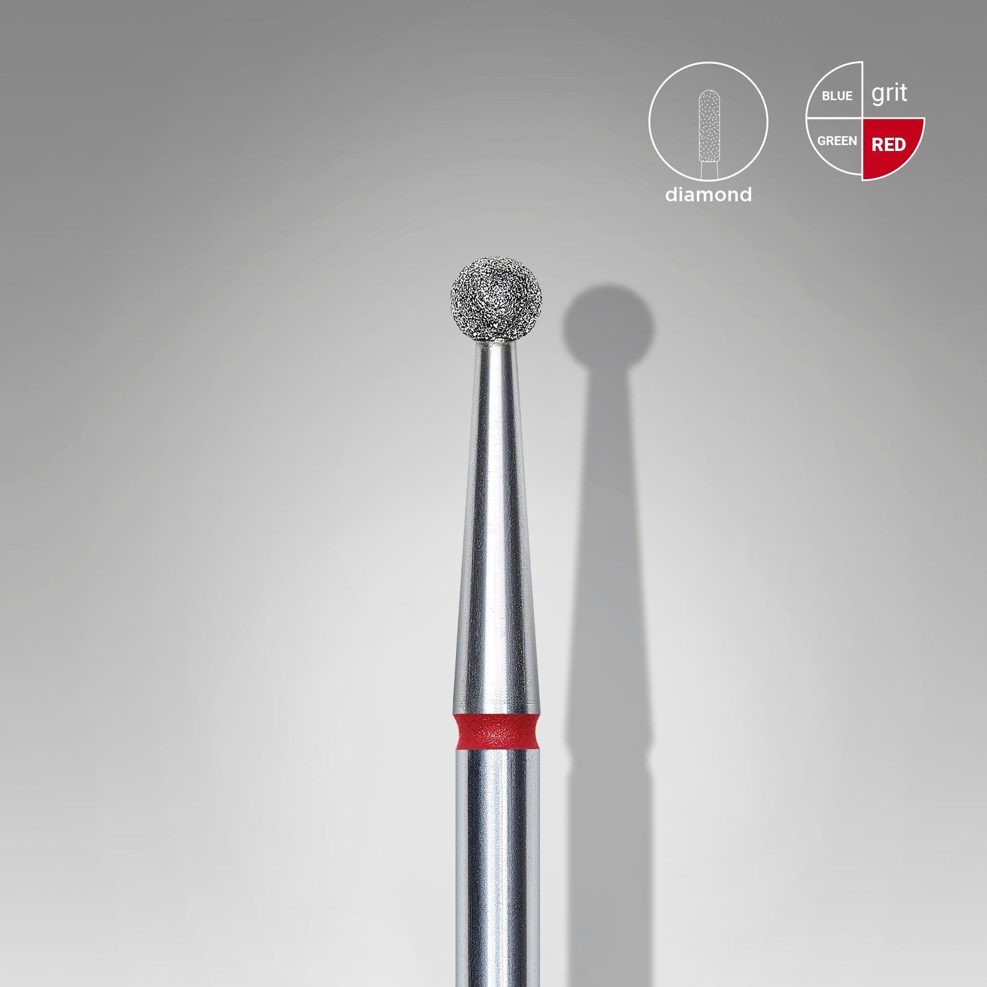 Staleks Diamond Bit - Ball Red (F) 2.5mm (335)