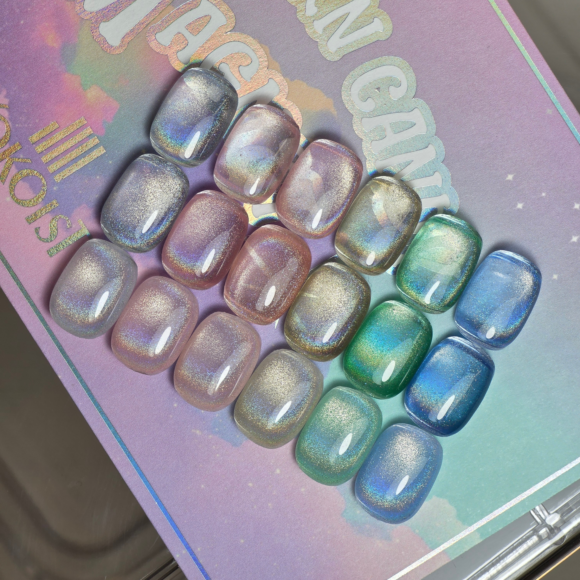 K- Unicorn Candy Magnet UCM-06 Rainbow Blue