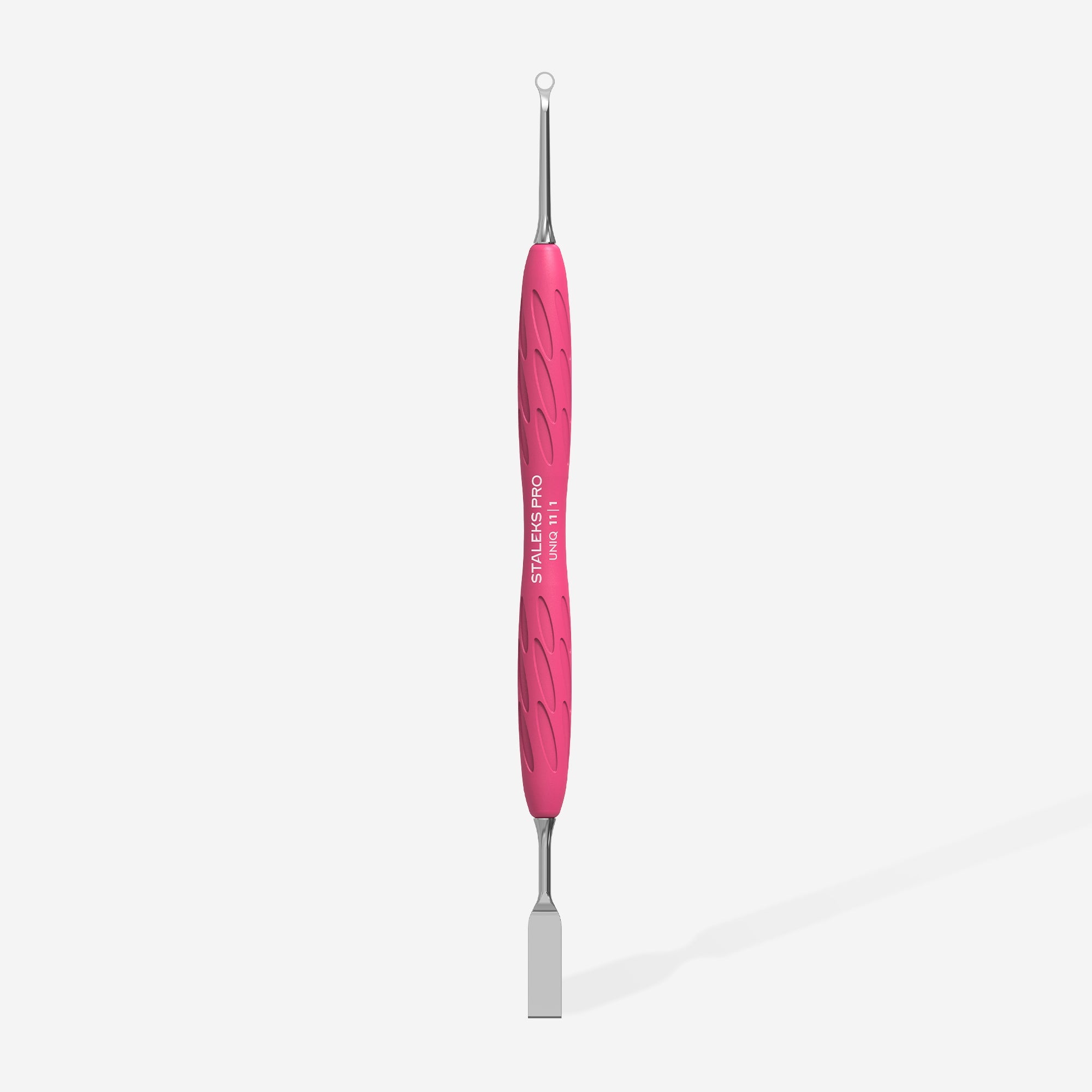 Staleks cuticle pusher, Gummy - UNIQ 11 TYPE 1 (straight flat and loop pusher)