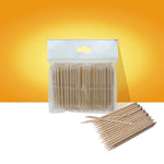 Orange Wooden Stick - 75 mm (100 pcs)-STALEKS PRO-Gel Essentialz