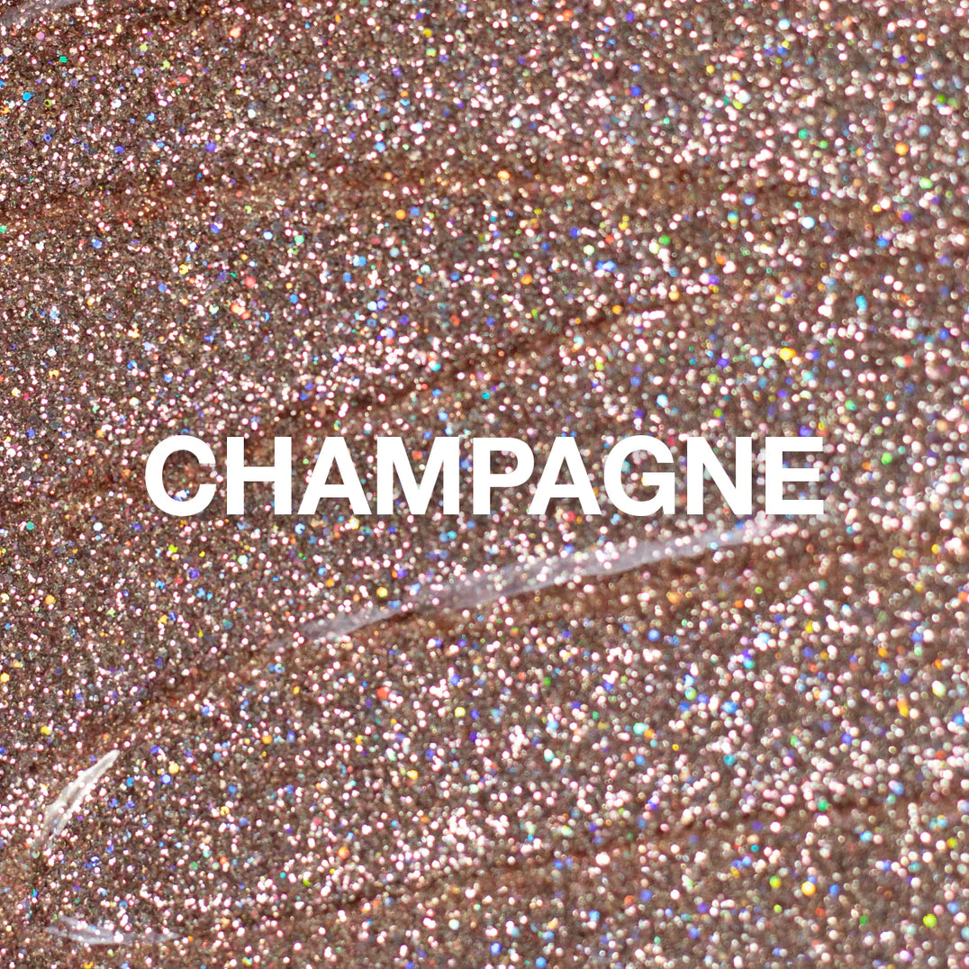 Champagne, Glitter Gel, 10 ml