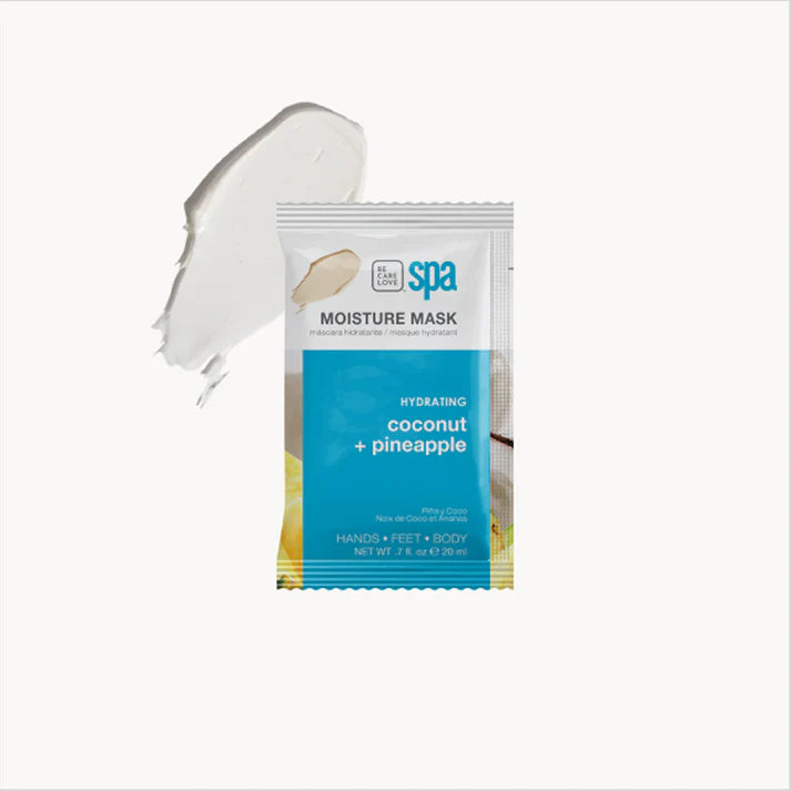 Coconut and Pineapple Hydrating Spa Set – 4-in-1 Kit (SINGLE-USE)