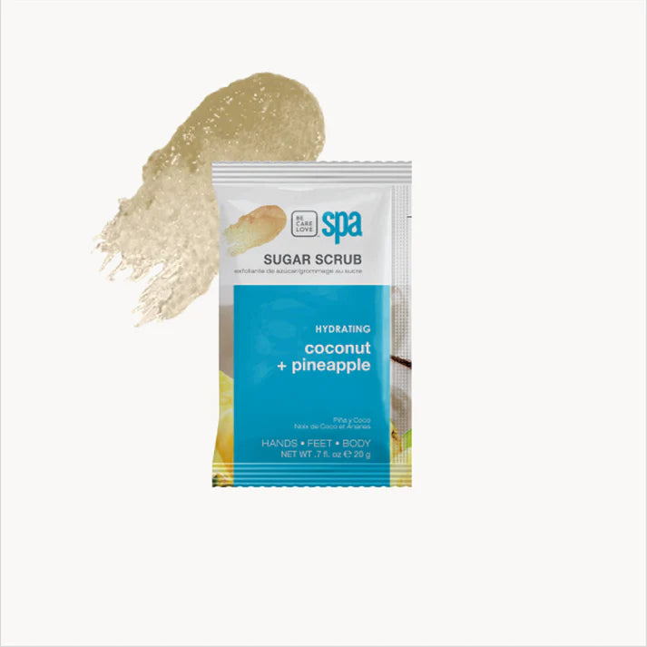 Coconut and Pineapple Hydrating Spa Set – 4-in-1 Kit (SINGLE-USE)