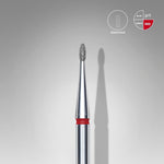 Staleks Diamond Bit - Rounded Bud Red (F) 1.2 / 3mm (406)-Drill bit-STALEKS PRO-Gel Essentialz