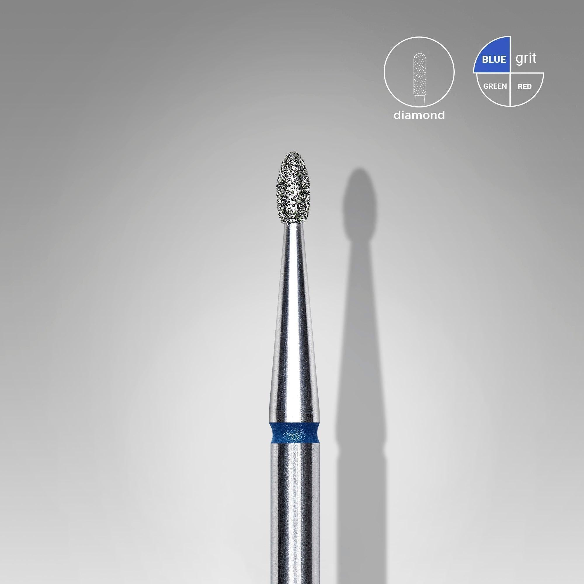 Staleks Diamond Bit - Rounded Bud Blue (M) 1.6 / 3.4mm (409)-Drill bit-STALEKS PRO-Gel Essentialz