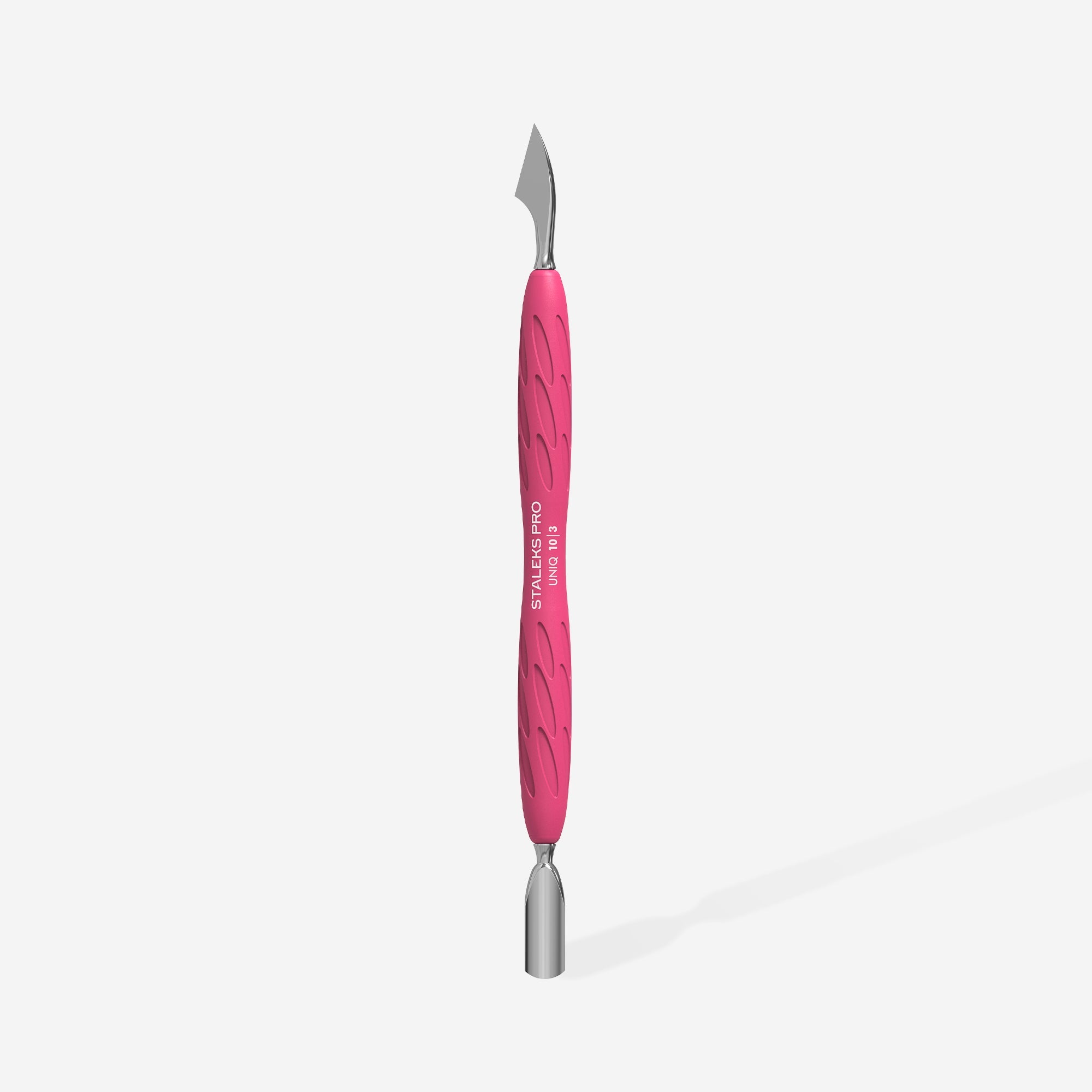 Staleks cuticle pusher, Gummy - UNIQ 10 TYPE 3 (rounded narrow pusher and cleaner)