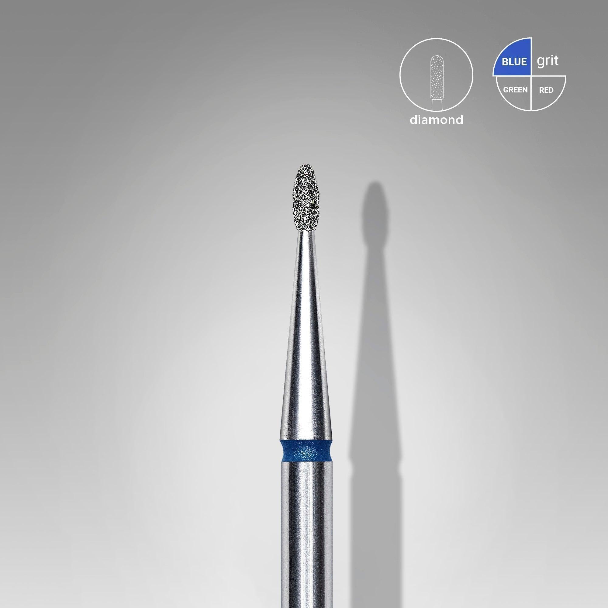Staleks Diamond Bit - Rounded Bud Blue (M) 1.2 / 3mm (407)-Drill bit-STALEKS PRO-Gel Essentialz