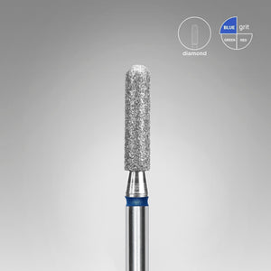 Staleks Diamond Bit - Rounded Cylinder Blue (M) 2.5 / 10mm (402)-Drill bit-STALEKS PRO-Gel Essentialz