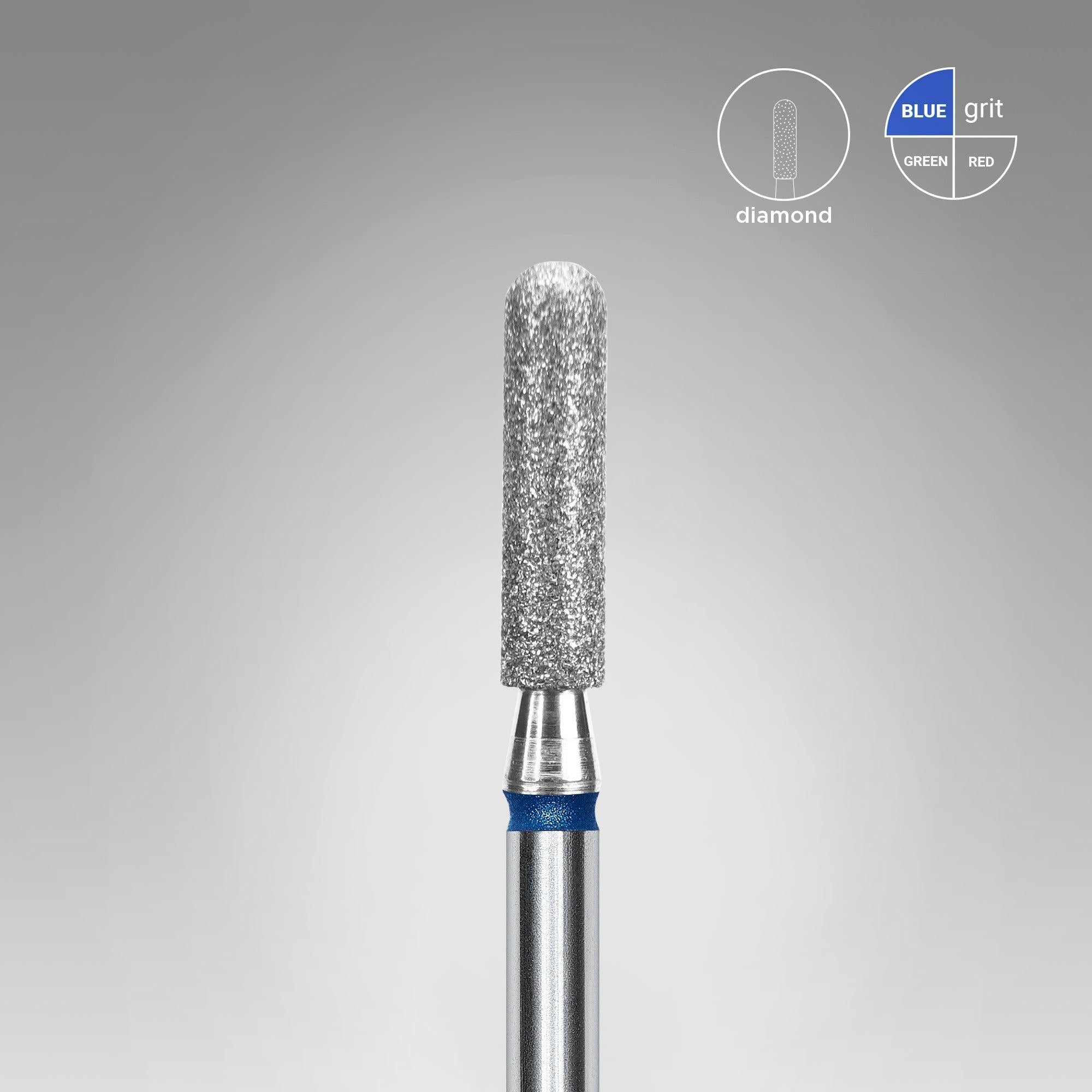 Staleks Diamond Bit - Rounded Cylinder Blue (M)  2.5 / 10mm (402)