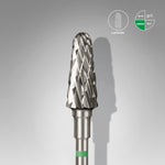 Staleks Carbide Bit - Frustum Green (C) 6/14mm (443)-Drill bit-STALEKS PRO-Gel Essentialz