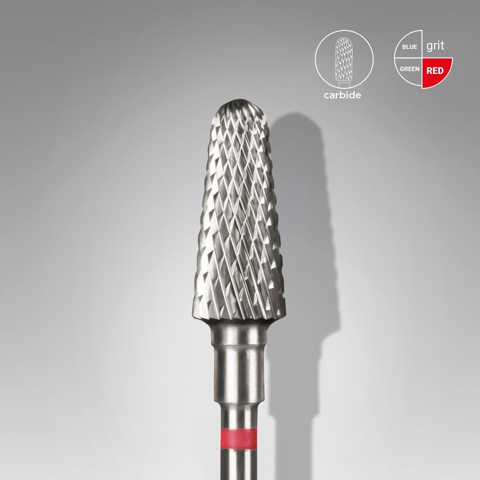 Staleks Carbide Bit - Frustum Red (F) 6/14mm (441)-Drill bit-STALEKS PRO-Gel Essentialz