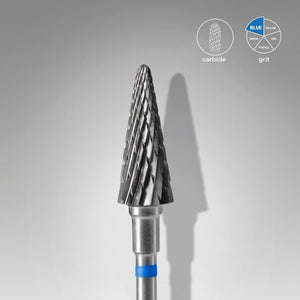 Staleks Carbide Bit - Cone Blue (M) 6/14mm (446)-Drill bit-STALEKS PRO-Gel Essentialz