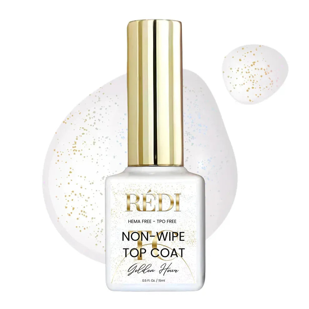 RI- Top Coat Non-Wipe GOLDEN HOUR-Top Coats-Red Iguana LLC-Gel Essentialz