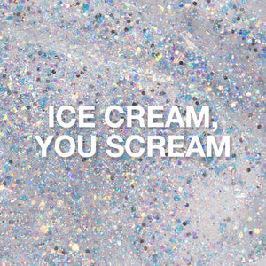 P+ Ice Cream, You Scream, Glitter Gel Polish, 10 ml