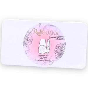 RI- Soft Gel Ballerina tips / Full Cover / Pre-Roughened-Nail Tips-Red Iguana LLC-Gel Essentialz