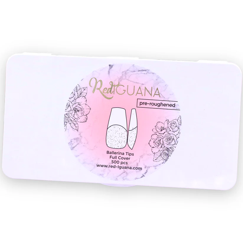 RI- Soft Gel Ballerina tips / Full Cover / Pre-Roughened-Nail Tips-Red Iguana LLC-Gel Essentialz