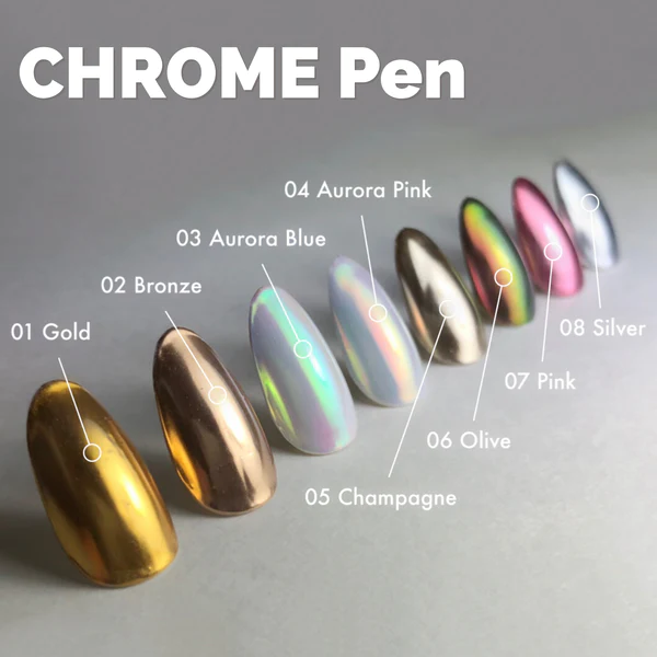 K- No.01  Chrome Pen Gold