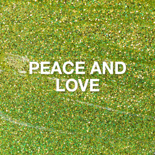 Peace and Love Glitter Gel, 10 mL