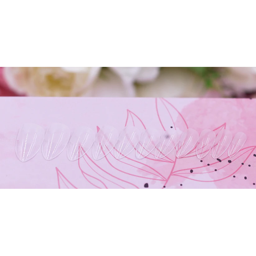 RI- Soft Gel Stiletto tips / Full Cover / Pre-Roughened