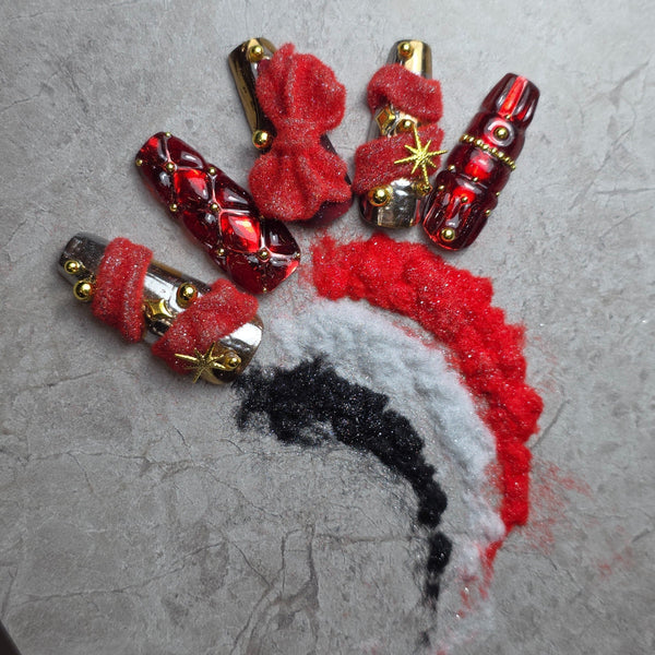 K - Pushu Pushu FLUFFY - Red Glitter 08