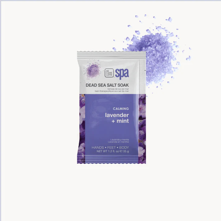 Lavender and Mint Calming Spa Set – 4-in-1 Kit (SINGLE-USE)